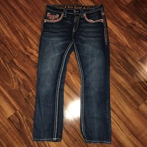 Rock Revival Lee All Straight 34/31 Mens Jeans